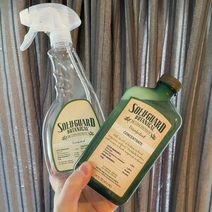 NWT SoluGuard Botanical Cleaner and Bottle Set